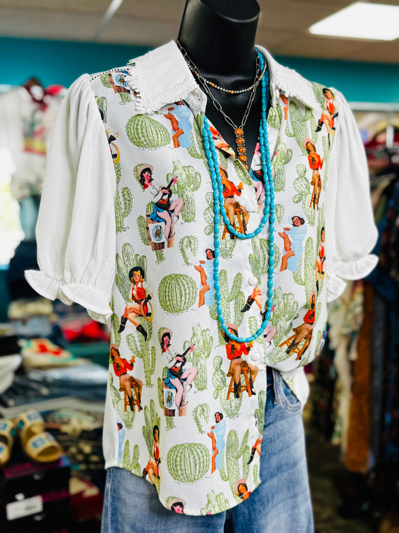 Shop Envi Me Tops and Tunics The Vintage Western  🌵Cowgirl Top