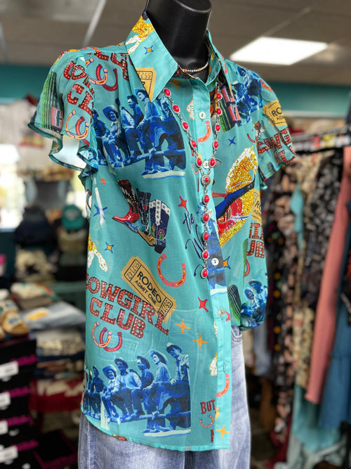 Shop Envi Me Tops and Tunics The Vintage Western Cowgirl Top
