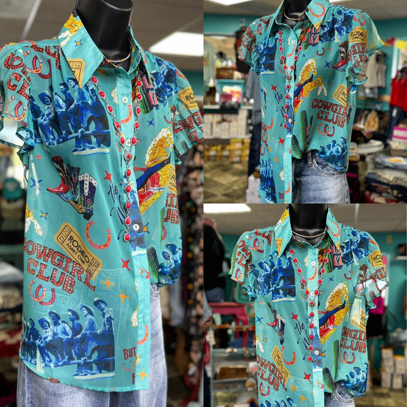 Shop Envi Me Tops and Tunics The Vintage Western Cowgirl Top