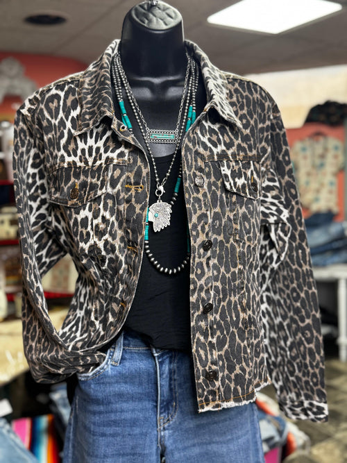 Shop Envi Me Tops and Tunics The Wasatch Leopard Jacket