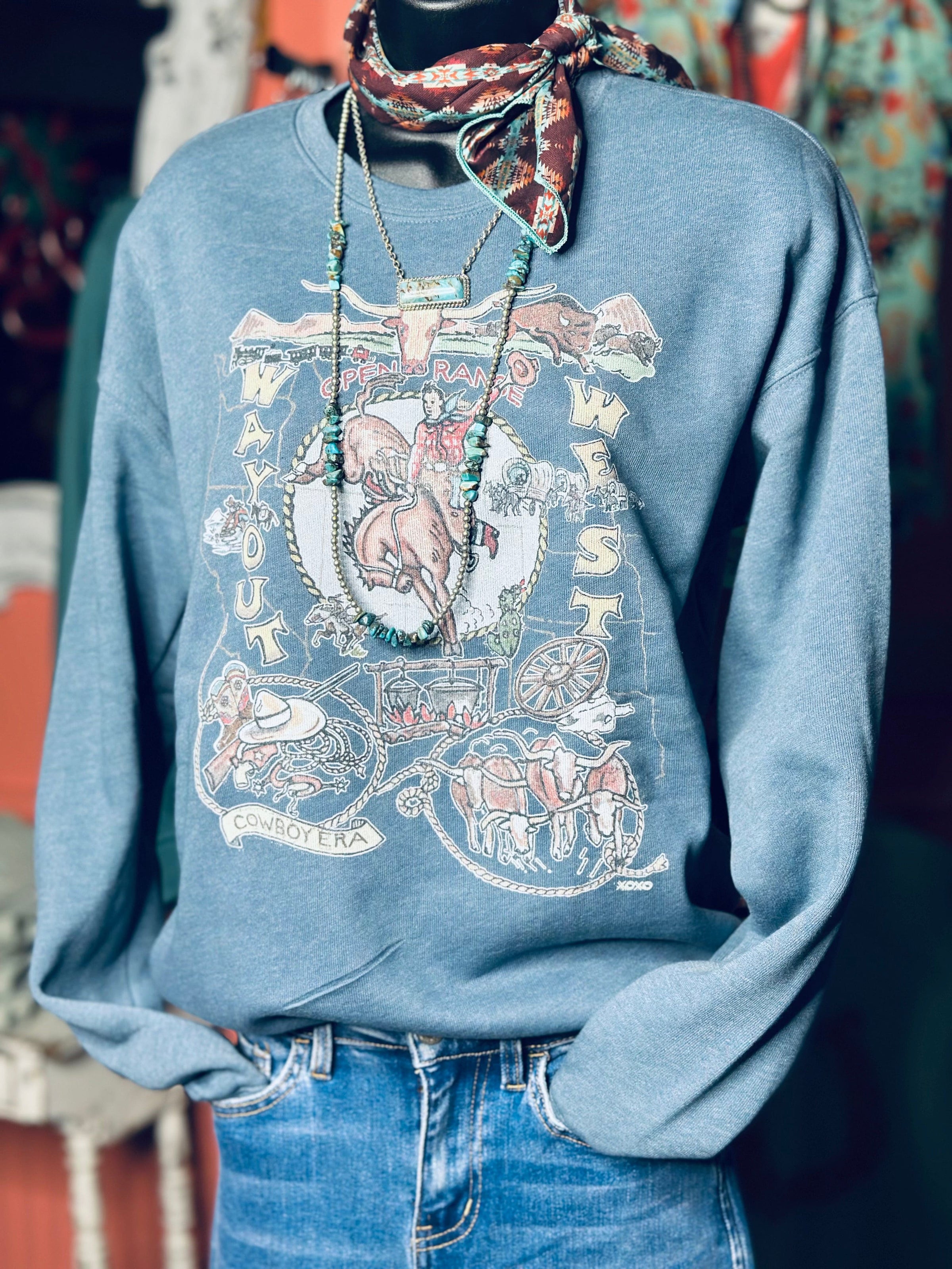 Shop Envi Me Tops The Way Out West Sweatshirt