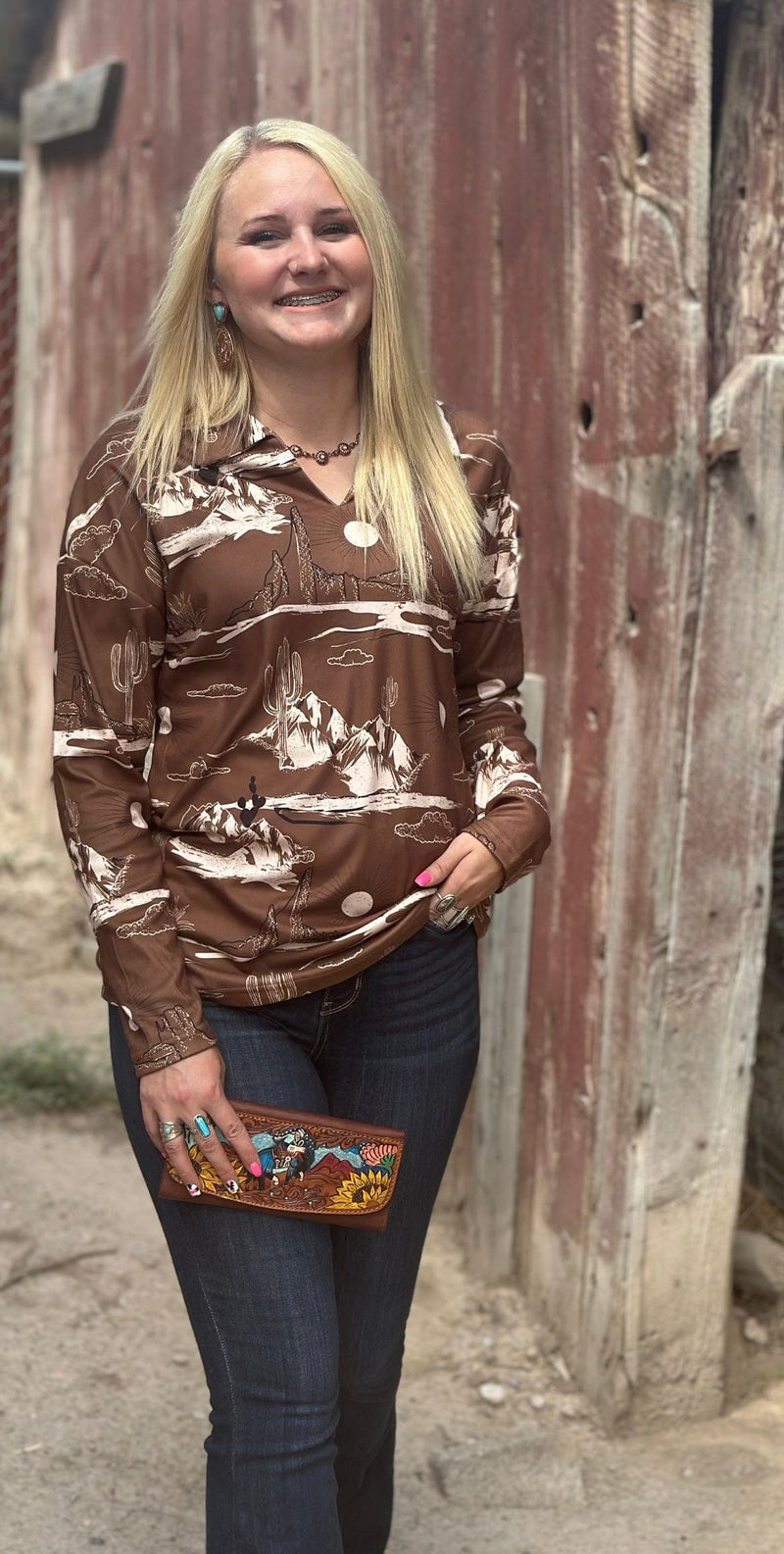 Shop Envi Me Tops and Tunics The Wayne Cowboy Pullover