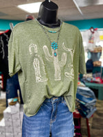 Shop Envi Me Tops and Tunics The We Need More Cowboys Embroidered Western Tee