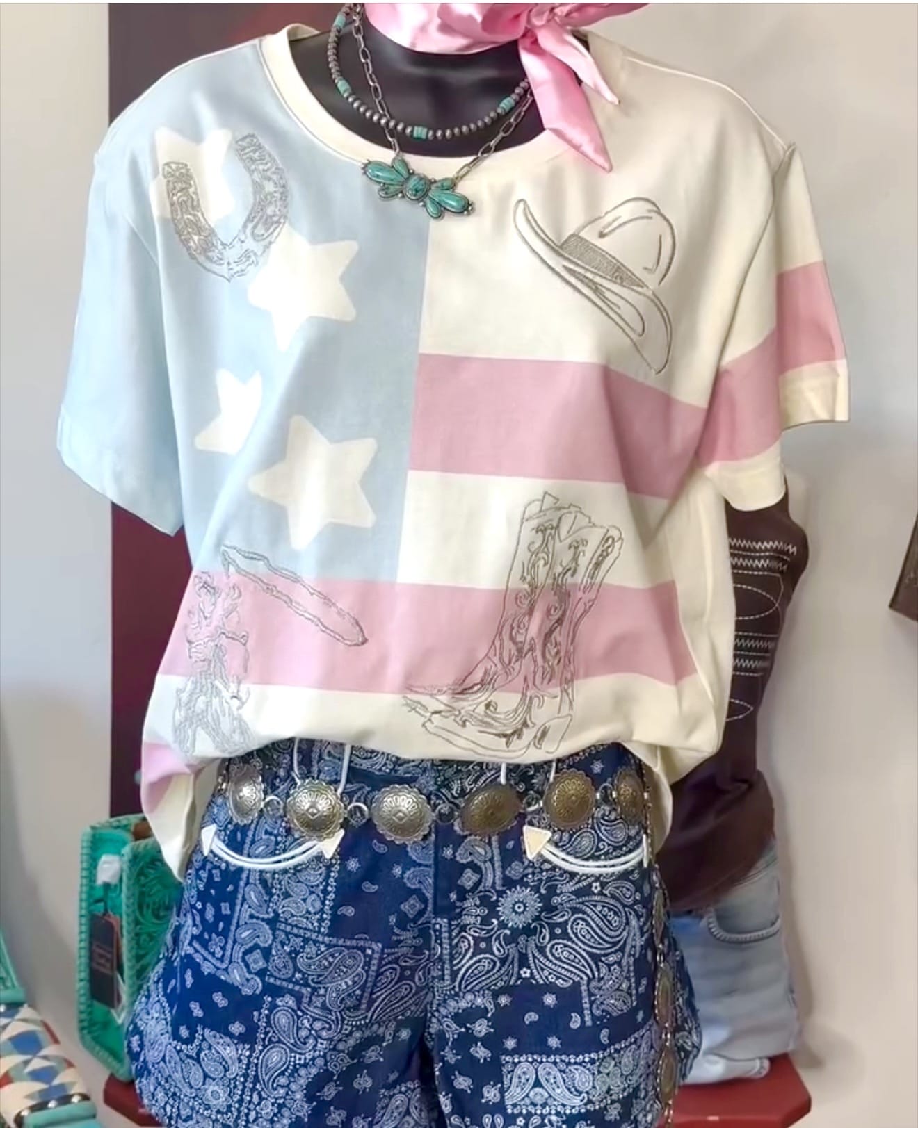 Shop Envi Me The West Of Americana Embroidered Top