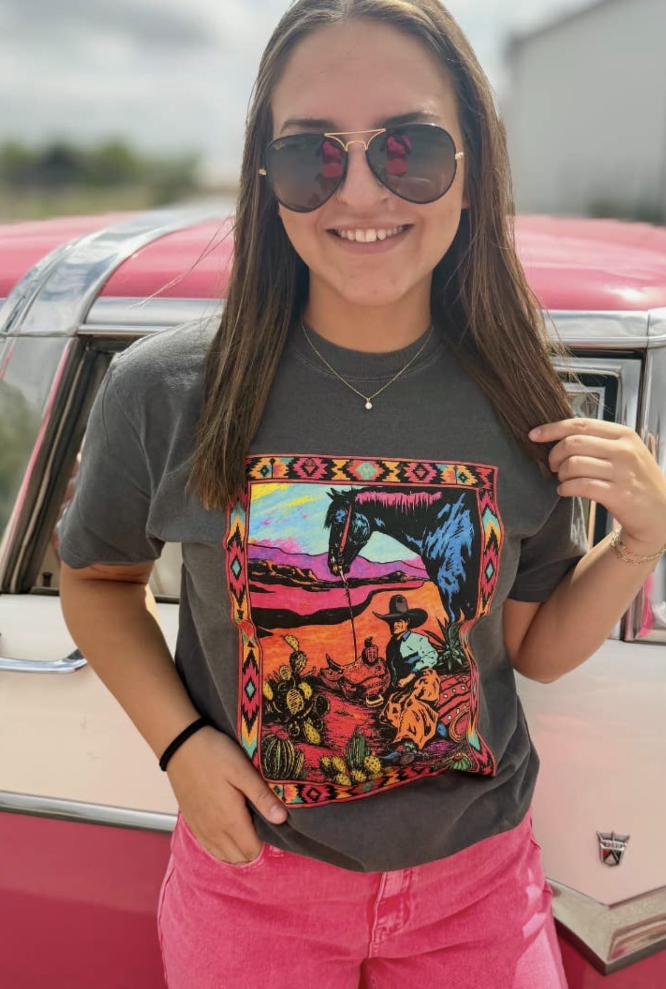 Shop Envi Me It's T-shirt Kinda Day The West Of Cactus Cowboy Tee