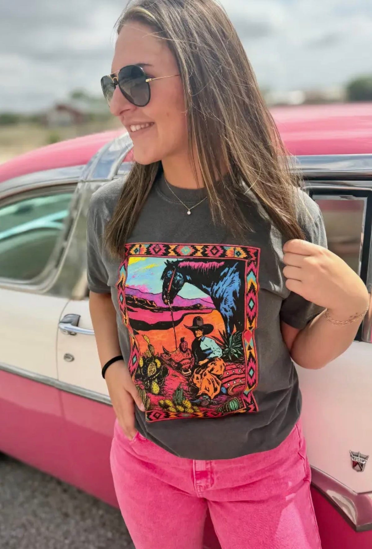 Shop Envi Me It's T-shirt Kinda Day The West Of Cactus Cowboy Tee
