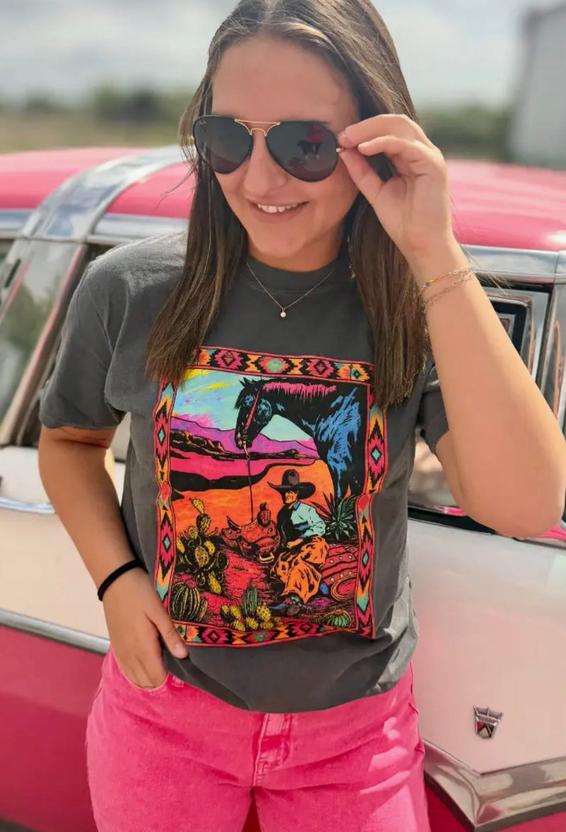 Shop Envi Me It's T-shirt Kinda Day The West Of Cactus Cowboy Tee