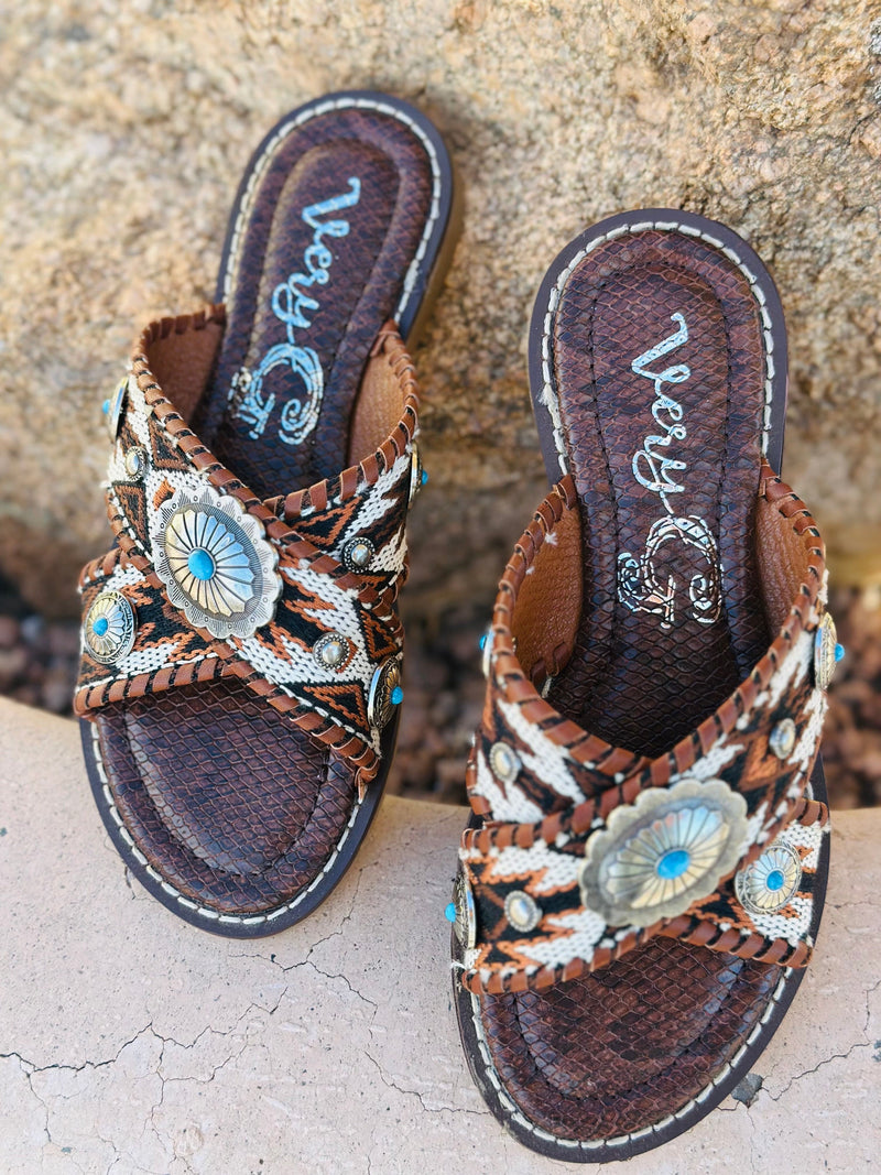 Shop Envi Me Footwear The West Of Dakota Concho Sandals