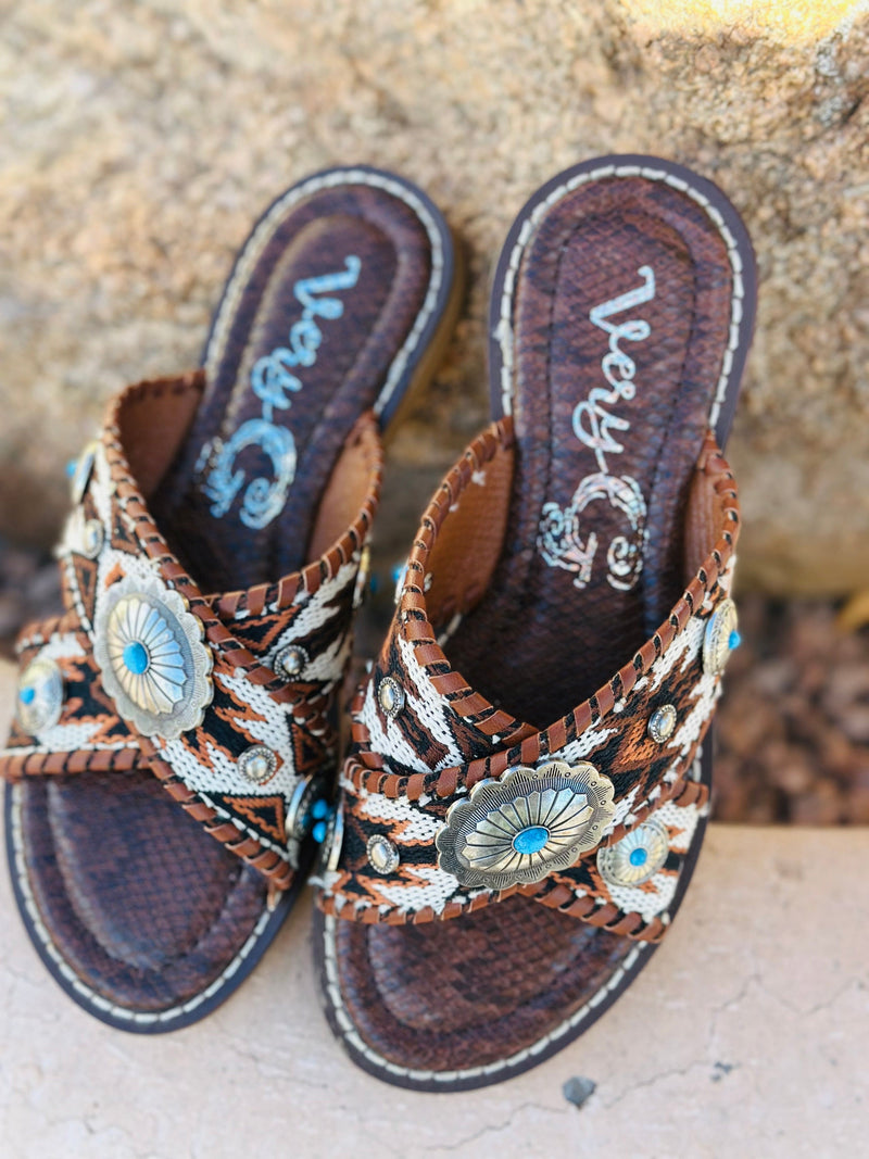 Shop Envi Me Footwear The West Of Dakota Concho Sandals