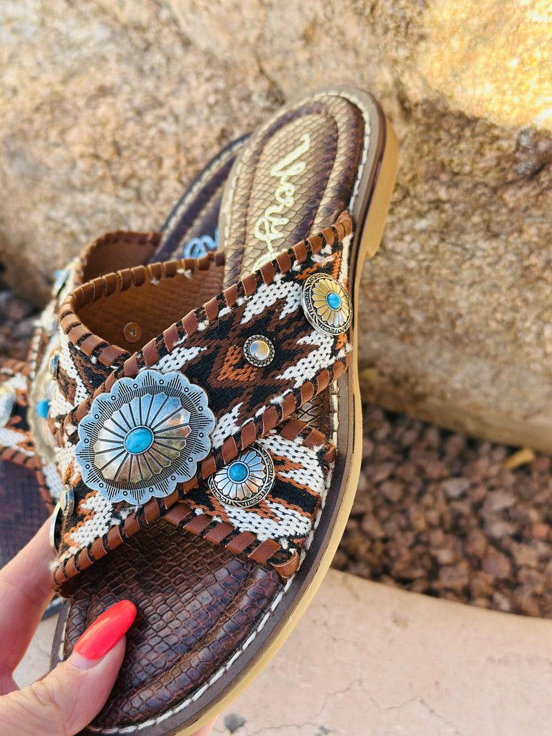 Shop Envi Me Footwear The West Of Dakota Concho Sandals