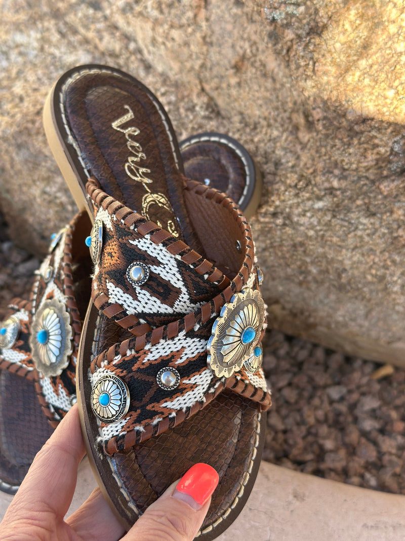 Shop Envi Me Footwear The West Of Dakota Concho Sandals