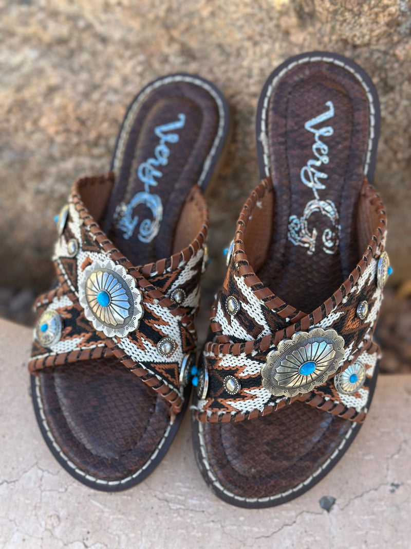 Shop Envi Me Footwear The West Of Dakota Concho Sandals