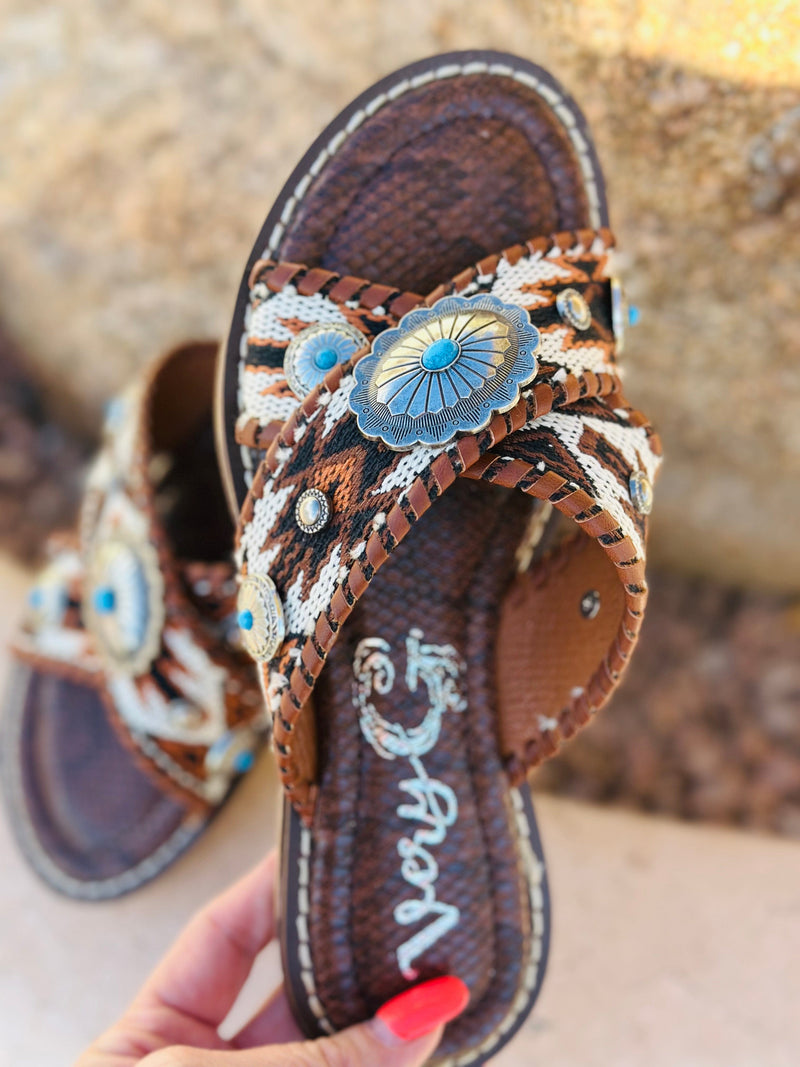 Shop Envi Me Footwear The West Of Dakota Concho Sandals