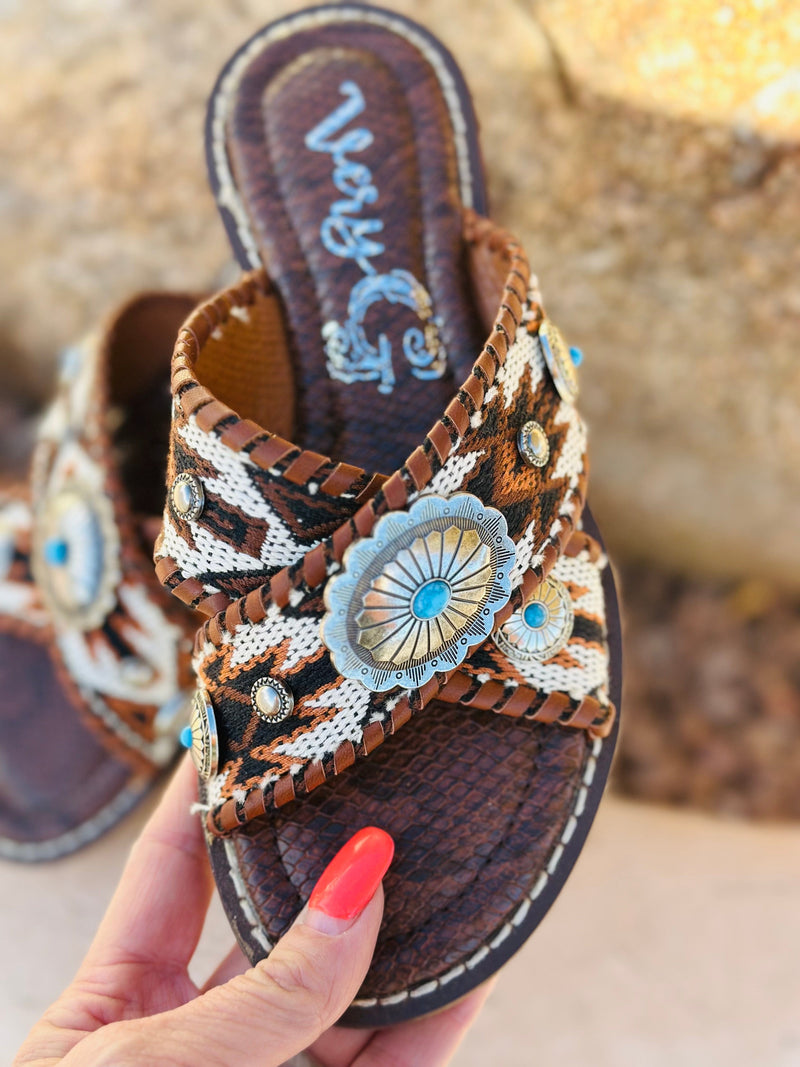 Shop Envi Me Footwear The West Of Dakota Concho Sandals