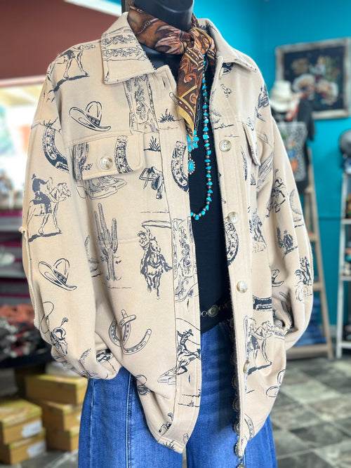 Shop Envi Me Cardigans and Kimonos The West of Guadeloupe Western Shacket