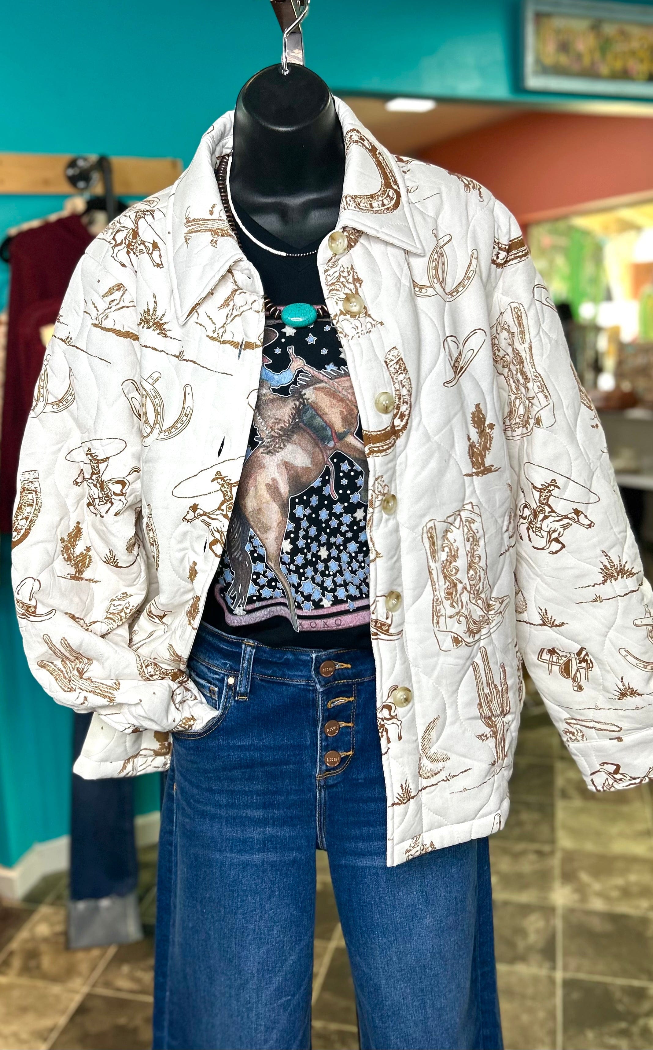 Shop Envi Me Cardigans and Kimonos The West of Guadeloupe Western Shacket