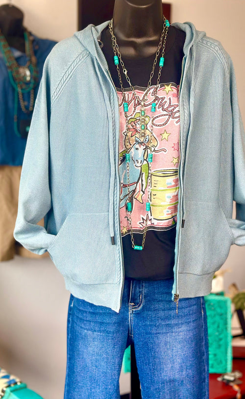 Shop Envi Me Cardigans and Kimonos The West Of Laramie Zip Up Sweatshirt