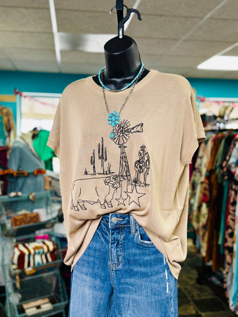 Shop Envi Me Tops and tunics The West of Pecos Top/Vest