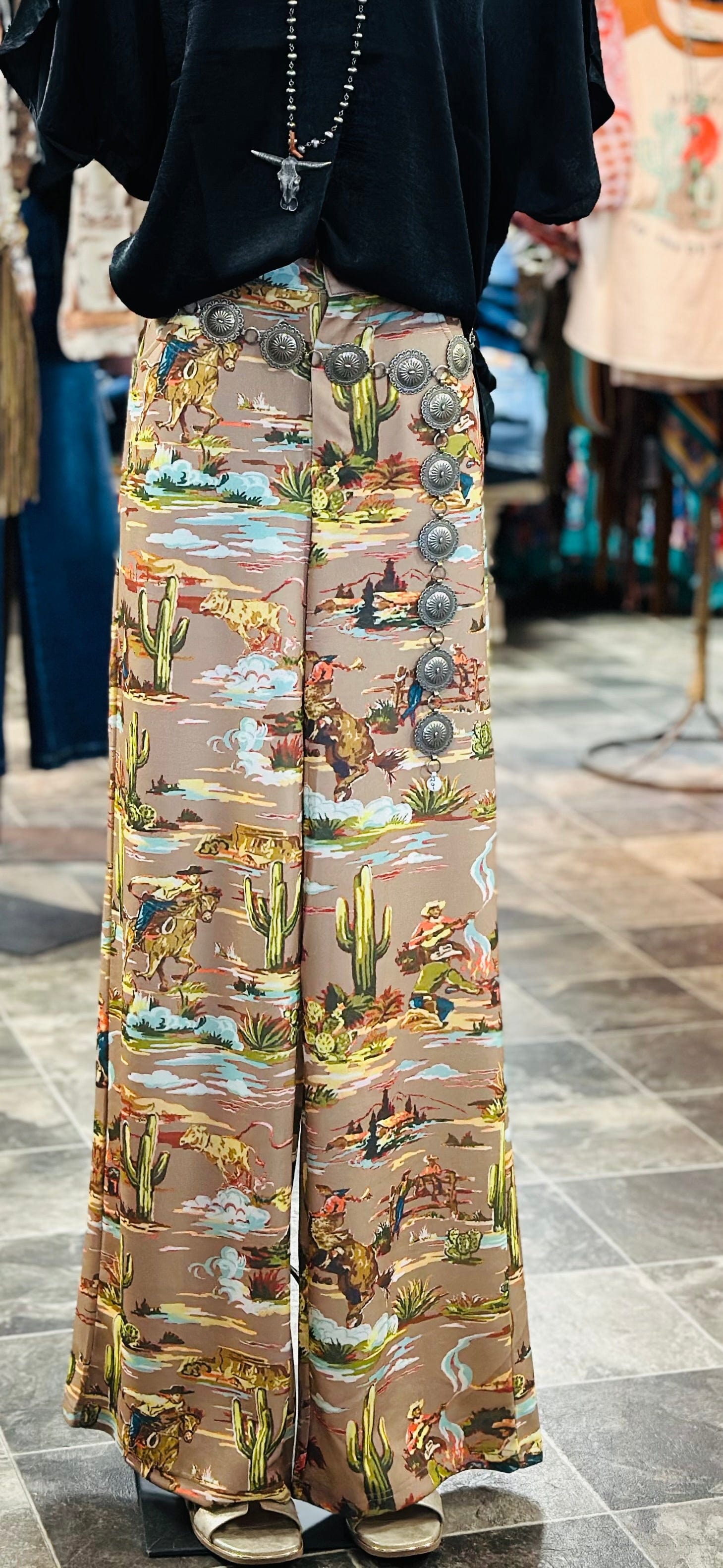 The Fall West of Ranch Cowgirl Wide Leg Pant β Shop Envi Me