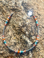 Shop Envi Me Necklaces 14” The West Of Texas Days Sterling Silver NA Pearl & Stone Necklace