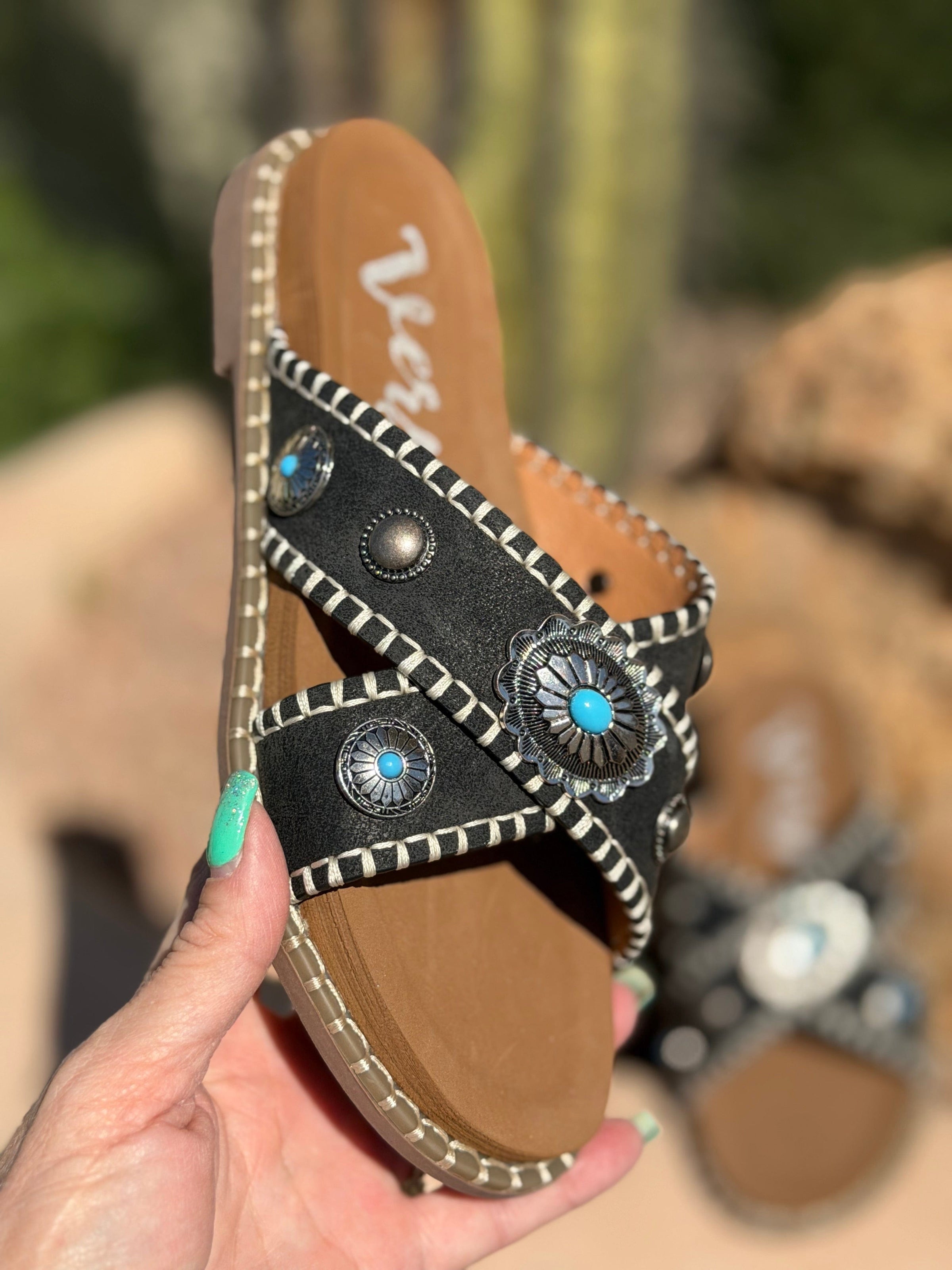 Shop Envi Me Footwear The West Of The Dakotas Concho Sandals