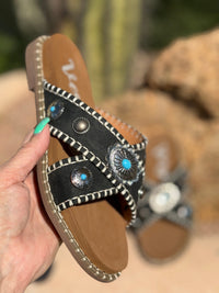 Shop Envi Me Footwear The West Of The Dakotas Concho Sandals