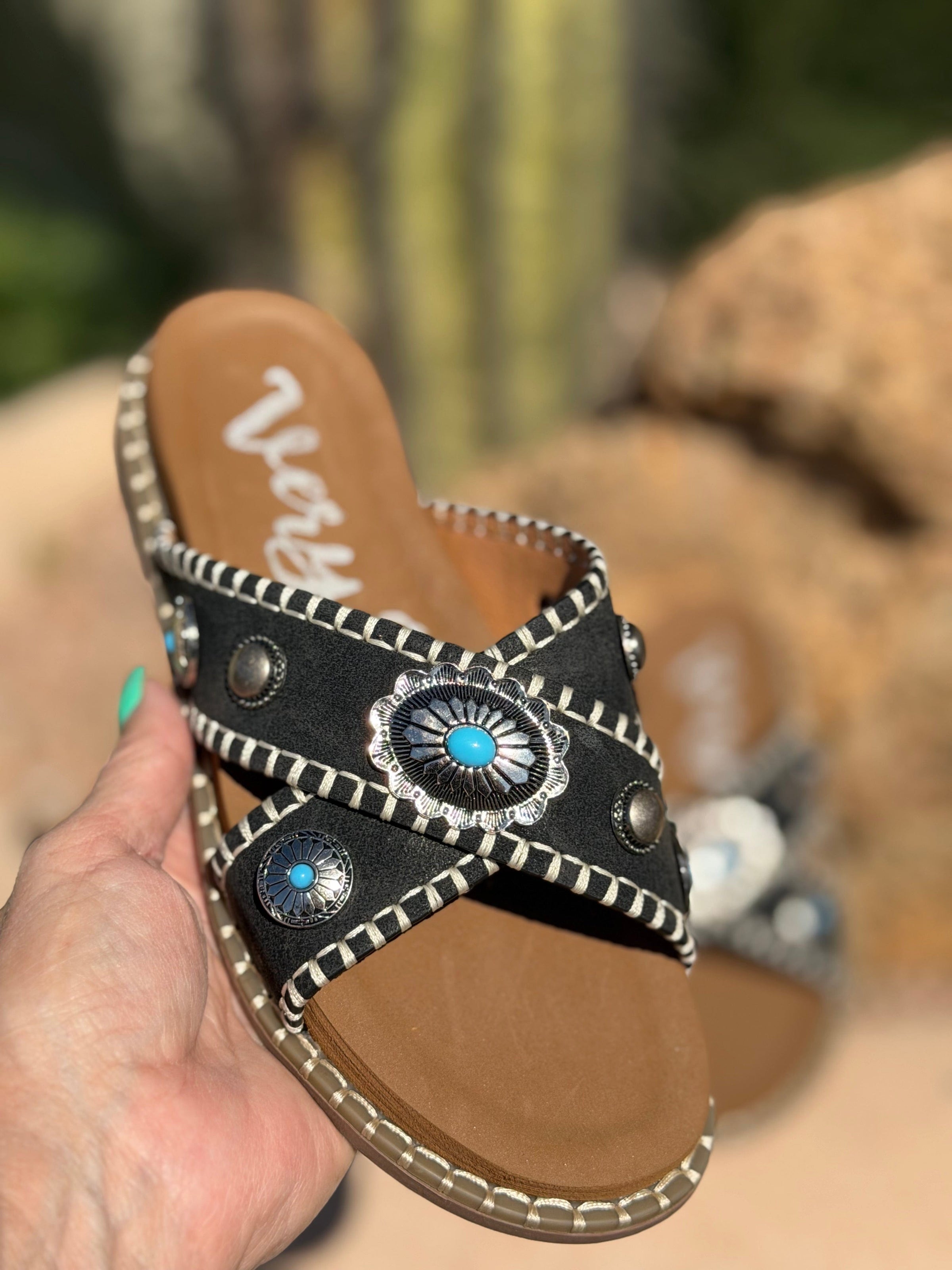 Shop Envi Me Footwear The West Of The Dakotas Concho Sandals