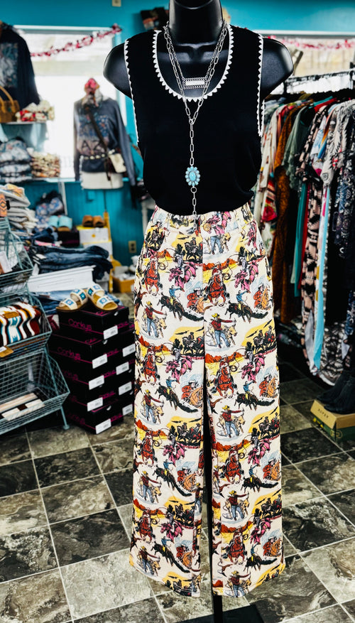 Shop Envi Me The West of The Ranch Cowgirl Wide Leg Pant
