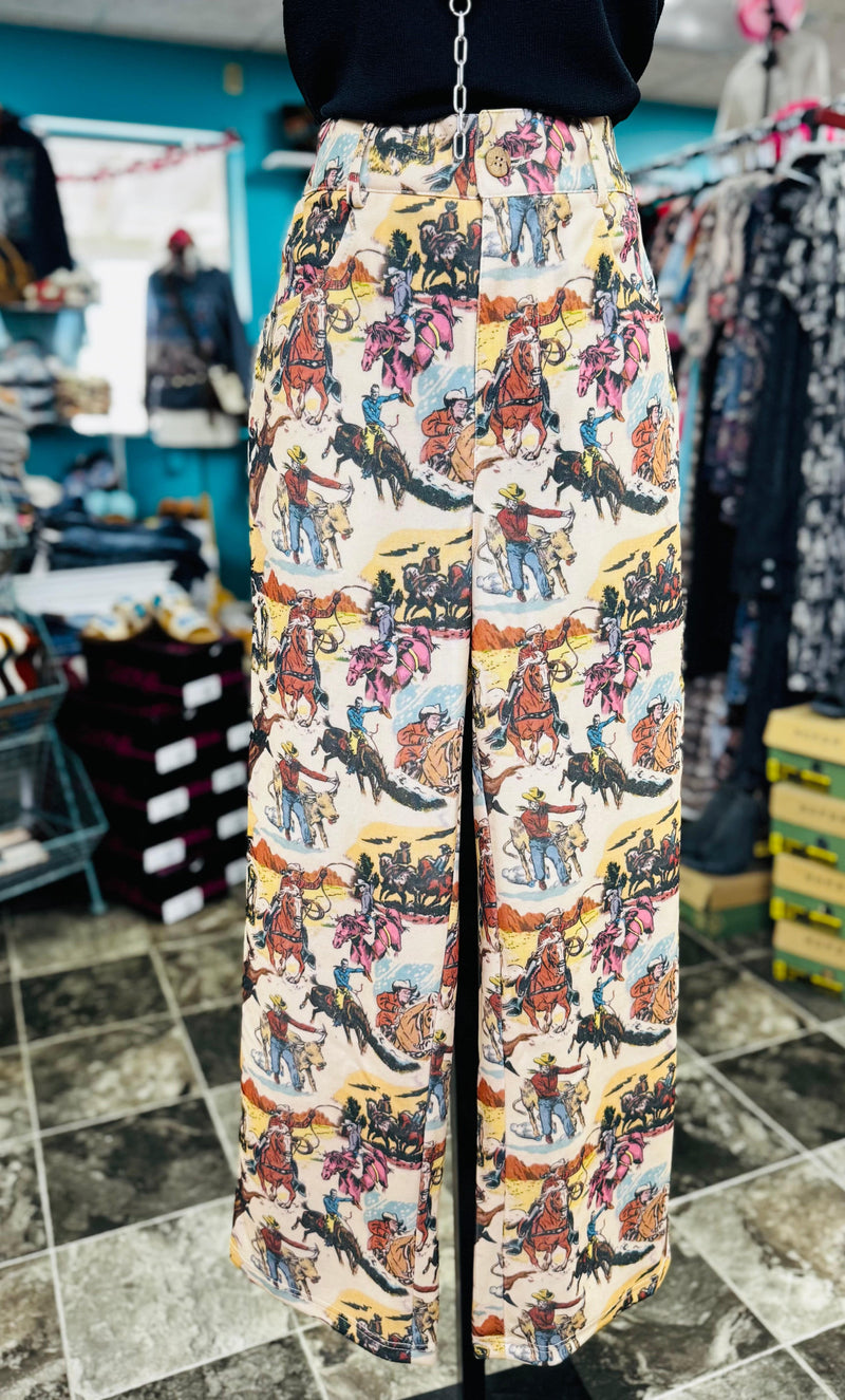 Shop Envi Me The West of The Ranch Cowgirl Wide Leg Pant