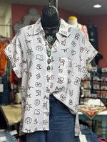 Shop Envi Me Tops and Tunics The Western Brands Camp Shirt