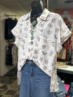 Shop Envi Me Tops and Tunics The Western Brands Camp Shirt