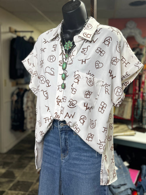 Shop Envi Me Tops and Tunics The Western Brands Camp Shirt