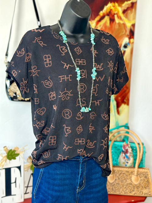 Shop Envi Me Tops and Tunics The Western Copper Brands Top