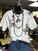 Shop Envi Me Tops and Tunics The Western Desert Embroidered Tee