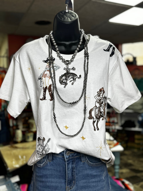 Shop Envi Me Tops and Tunics The Western Desert Embroidered Tee