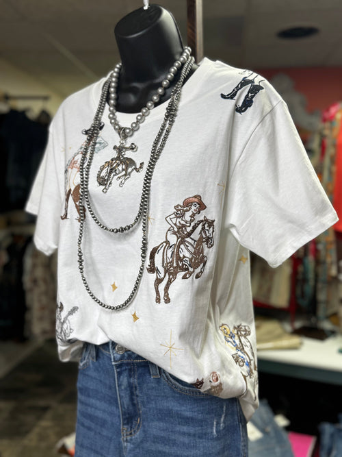 Shop Envi Me Tops and Tunics The Western Desert Embroidered Tee
