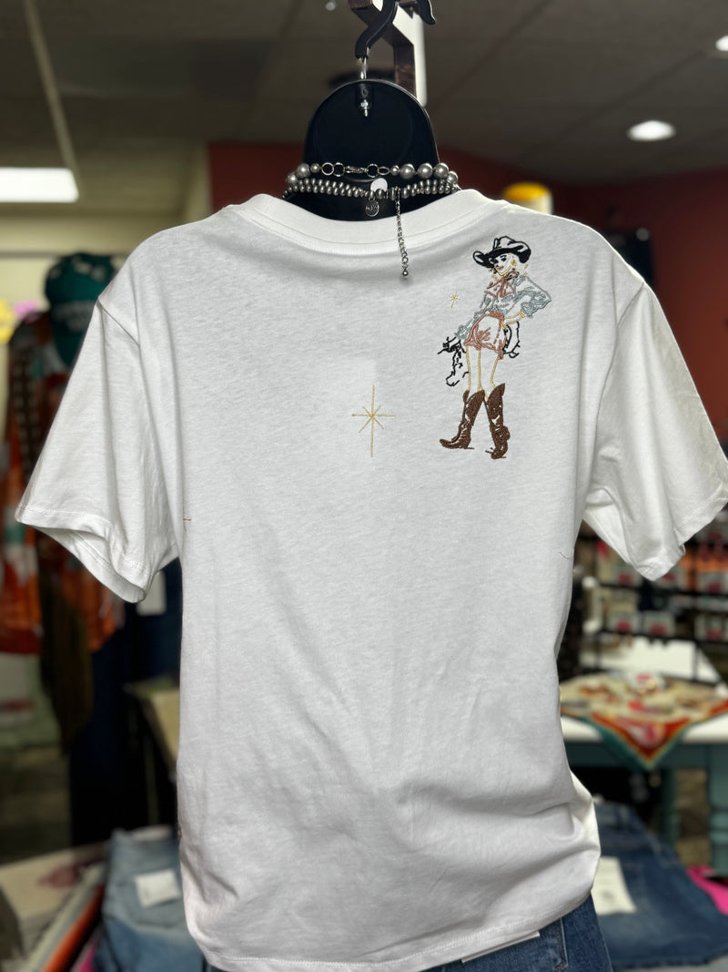Shop Envi Me Tops and Tunics The Western Desert Embroidered Tee