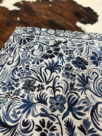Shop Envi Me Blue Floral The Western Shorty Scarves by XoXo