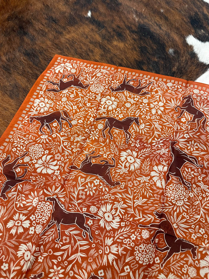 Shop Envi Me Running Horses The Western Shorty Scarves by XoXo