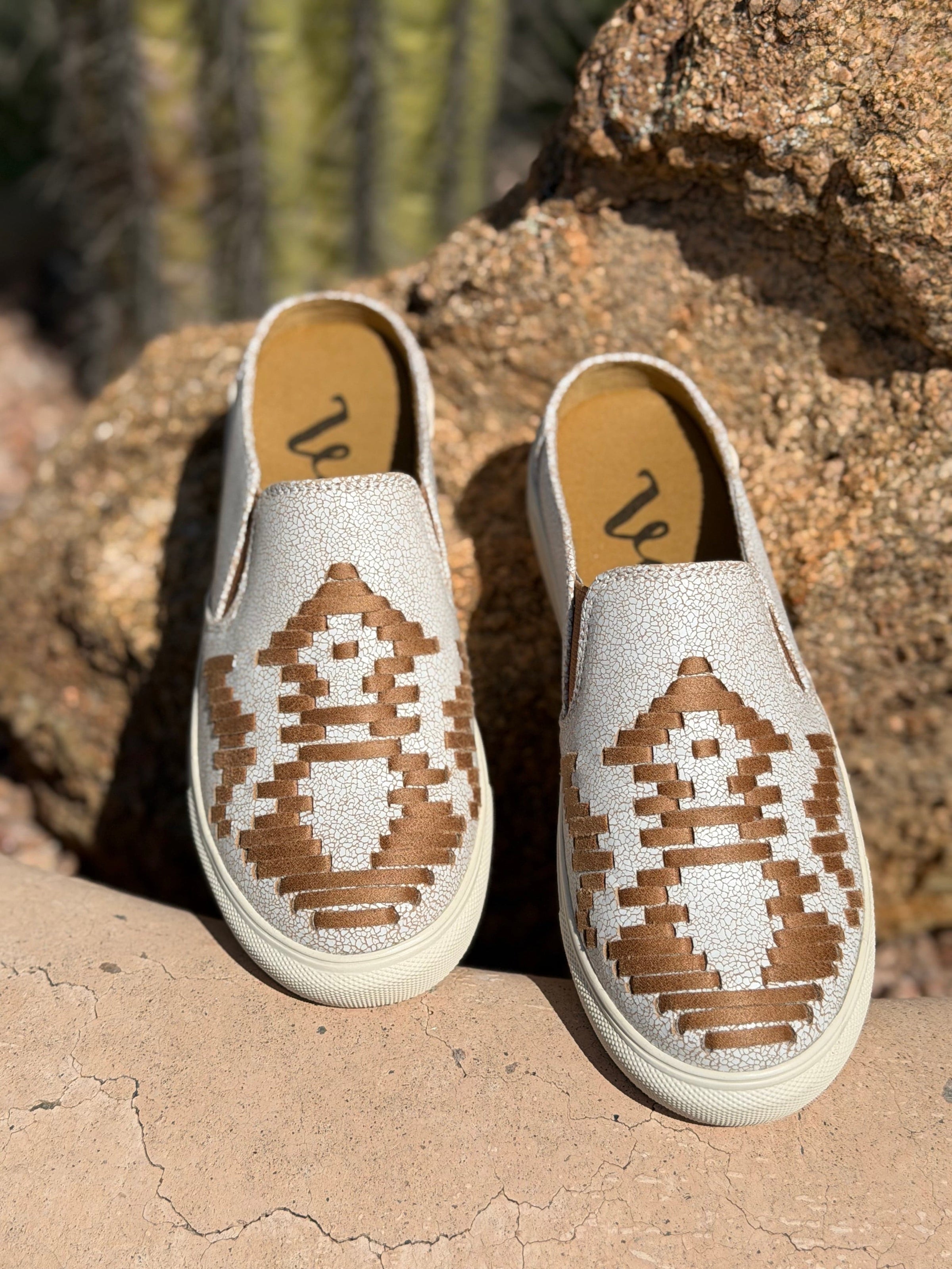 Very G Footwear The Western Weave Mule Tennie Shoe