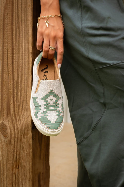 Very G Footwear The Western Weave Slip On Tennie Shoe