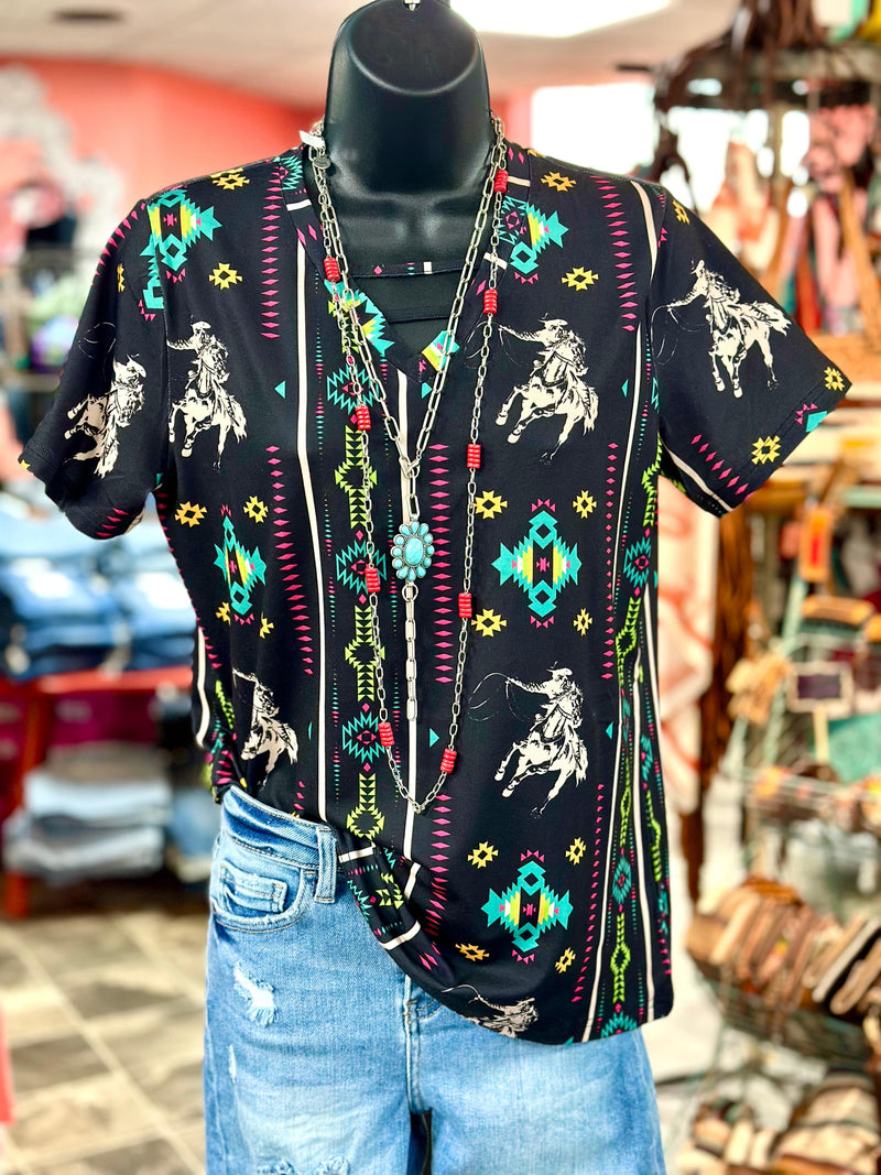 Shop Envi Me Tops and Tunics The Western Wickenburg Days V Neck Top
