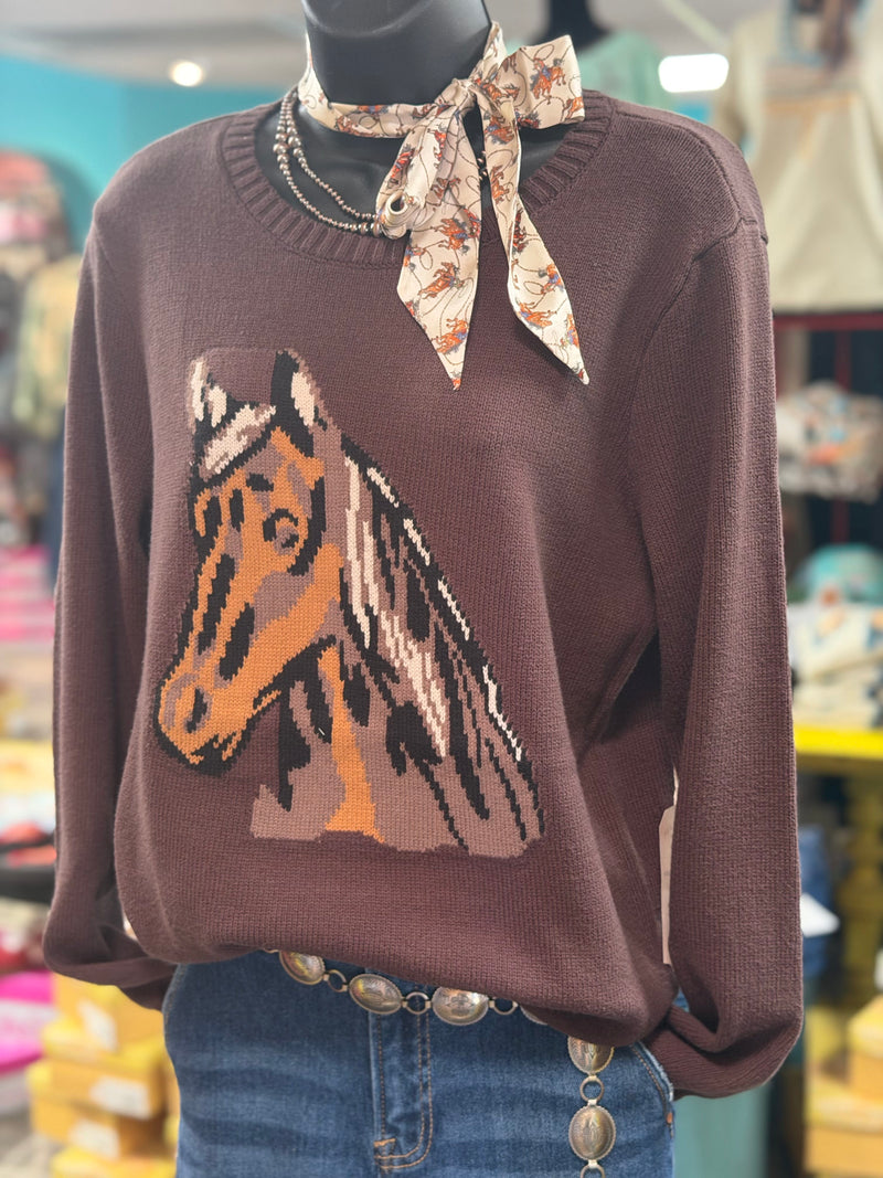 Shop Envi Me Tops and Tunics The Wichita Western Horse Sweater