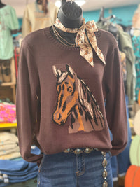 Shop Envi Me Tops and Tunics The Wichita Western Horse Sweater