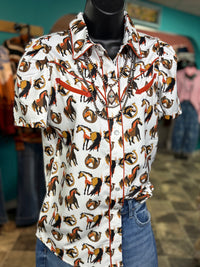 Shop Envi Me Sale The Winnemucca Days Retro Western Horses Top