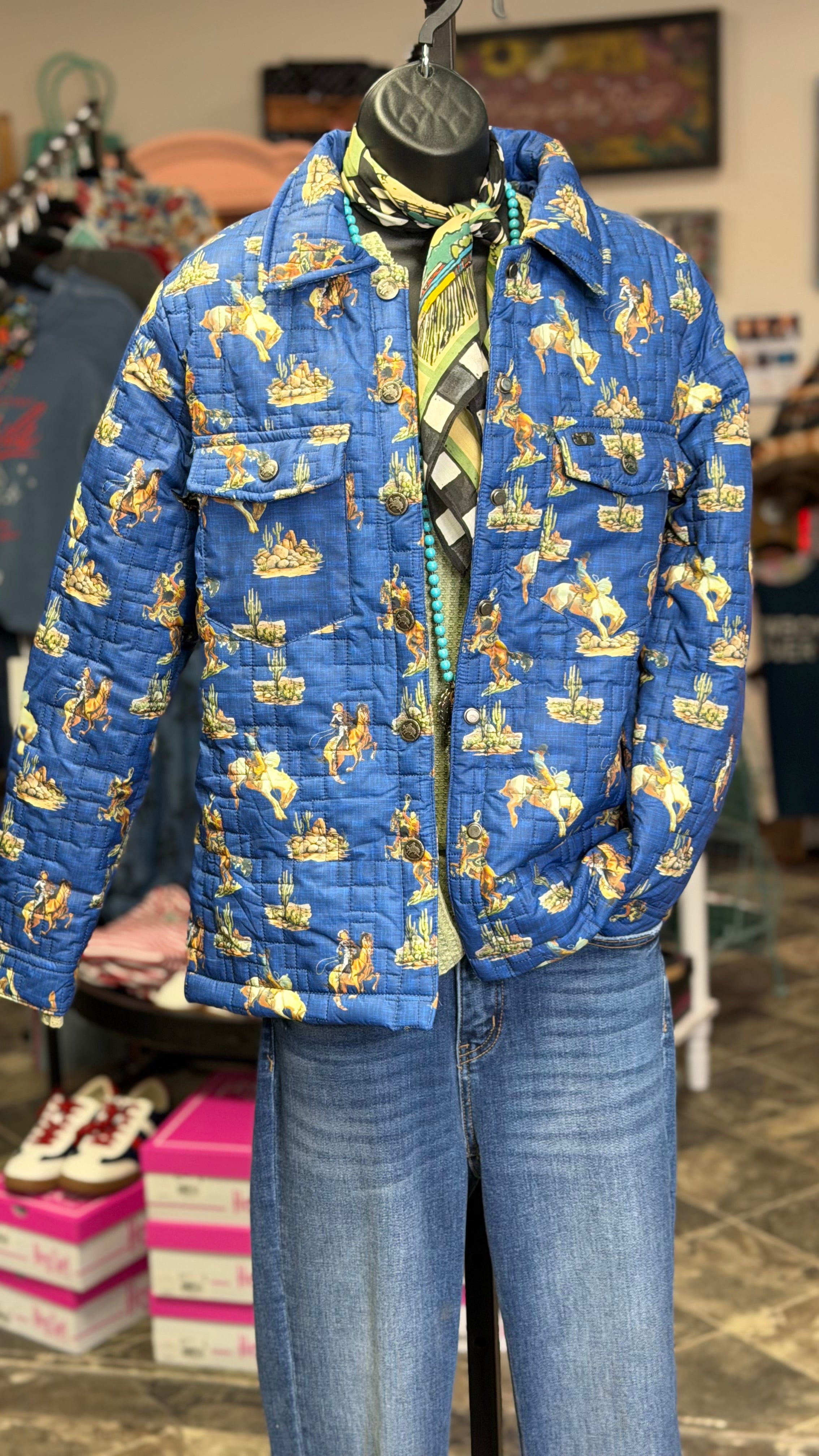 Shop Envi Me Tops and Tunics The Wyoming Cowgirl Quilted Jacket