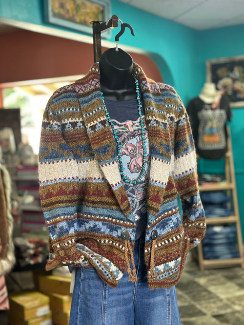 Shop Envi Me Cardigans and Kimonos The Wyoming Cozy Concho Cardigan