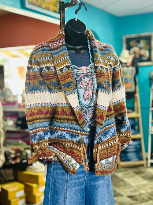 Shop Envi Me Cardigans and Kimonos The Wyoming Cozy Concho Cardigan