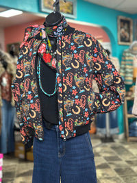 Shop Envi Me The YeeHaw Cowboys Quilted Bomber Jacket