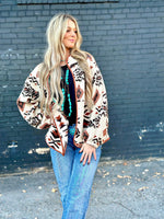 Shop Envi Me Tops The Yellowstone Aztec Sherpa Jacket